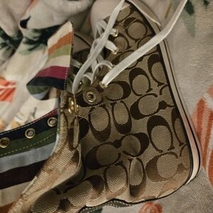 Coach Signature High-Top Sneakers